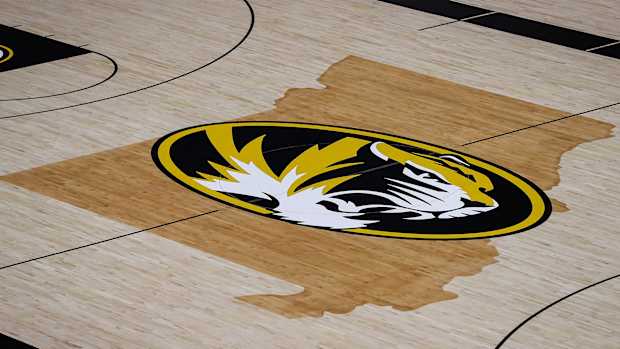 The floor at Mizzou Arena